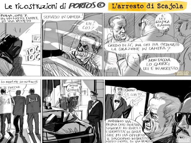 Ricostruzioni di Portos. L'arresto di Scajola